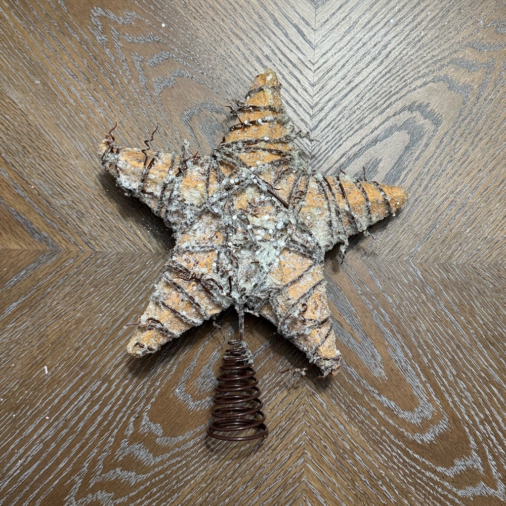 Elegant Rustic Star Tree Topper